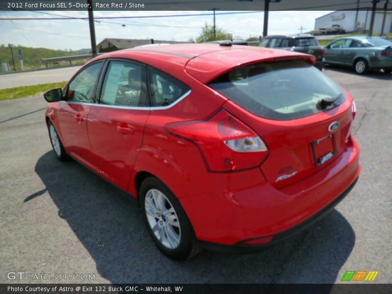 Race Red / Stone 2012 Ford Focus SEL 5-Door
