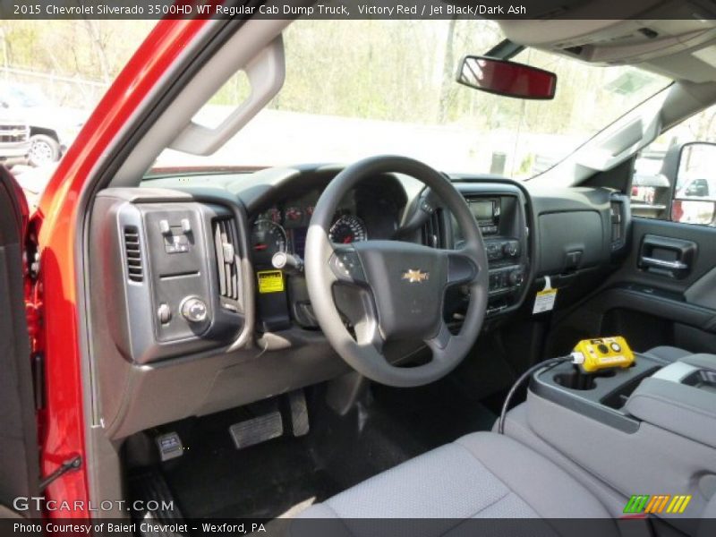 Victory Red / Jet Black/Dark Ash 2015 Chevrolet Silverado 3500HD WT Regular Cab Dump Truck