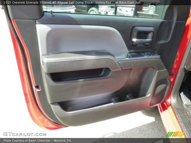Victory Red / Jet Black/Dark Ash 2015 Chevrolet Silverado 3500HD WT Regular Cab Dump Truck