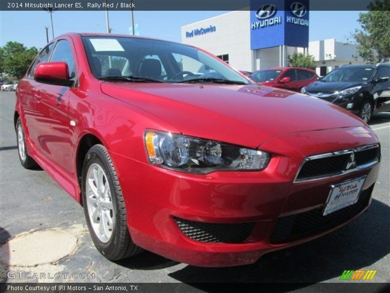 Rally Red / Black 2014 Mitsubishi Lancer ES