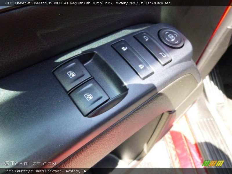 Victory Red / Jet Black/Dark Ash 2015 Chevrolet Silverado 3500HD WT Regular Cab Dump Truck