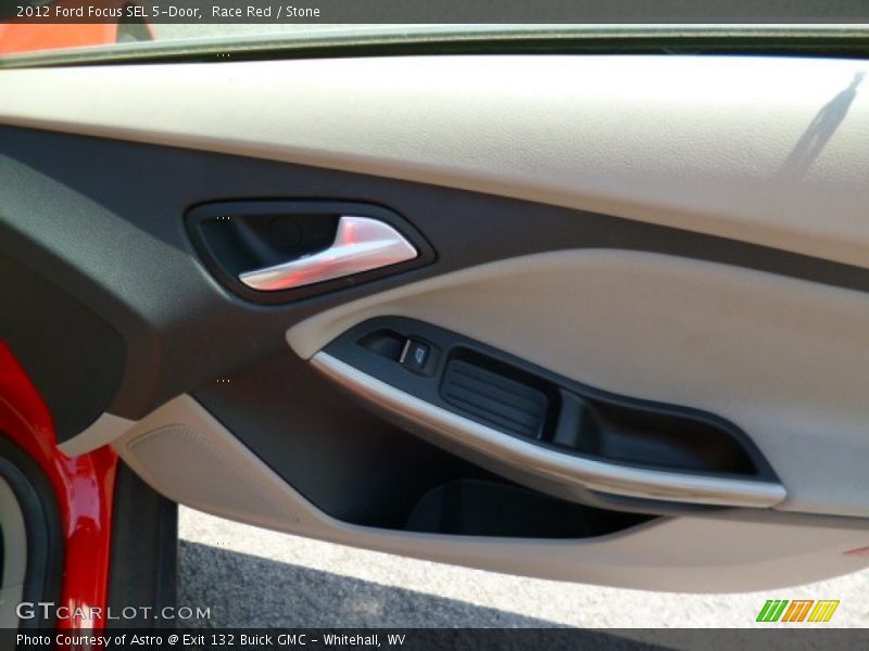 Race Red / Stone 2012 Ford Focus SEL 5-Door