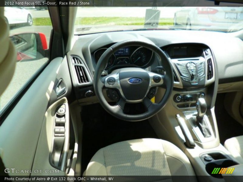 Race Red / Stone 2012 Ford Focus SEL 5-Door