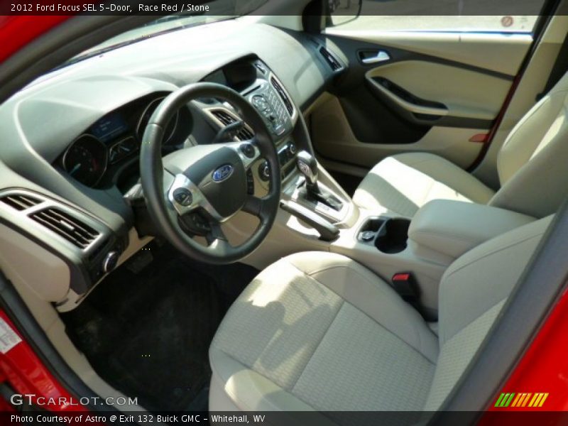 Race Red / Stone 2012 Ford Focus SEL 5-Door