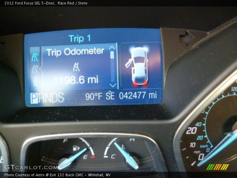Race Red / Stone 2012 Ford Focus SEL 5-Door