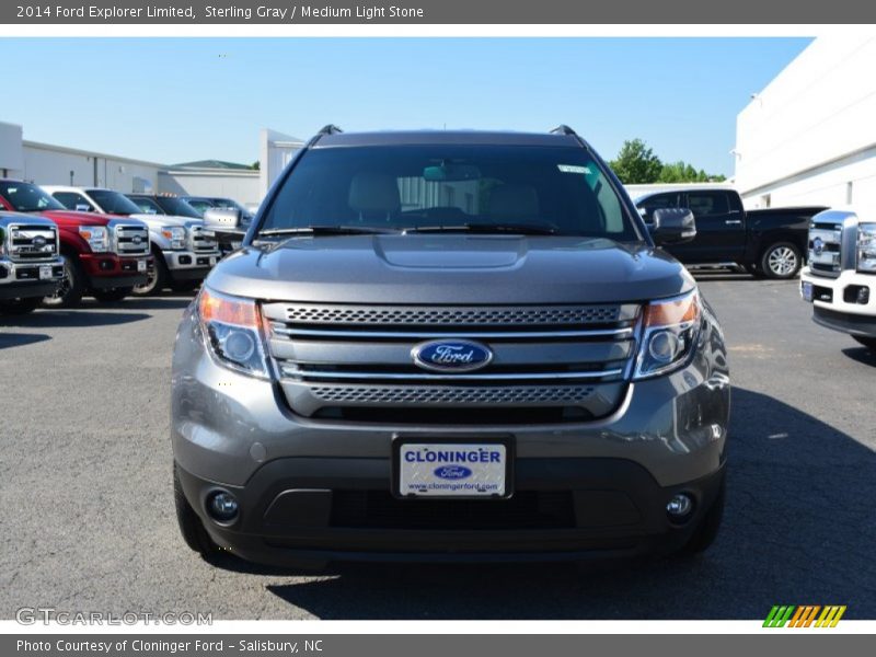 Sterling Gray / Medium Light Stone 2014 Ford Explorer Limited