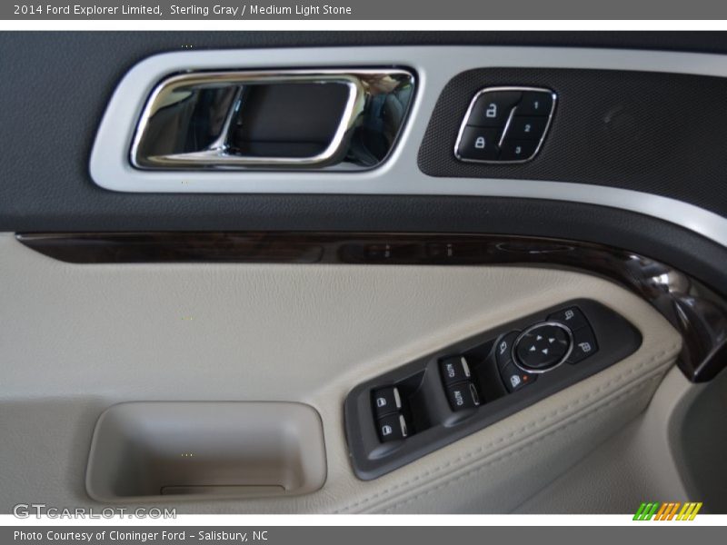 Sterling Gray / Medium Light Stone 2014 Ford Explorer Limited