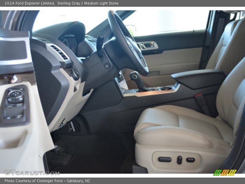 Sterling Gray / Medium Light Stone 2014 Ford Explorer Limited