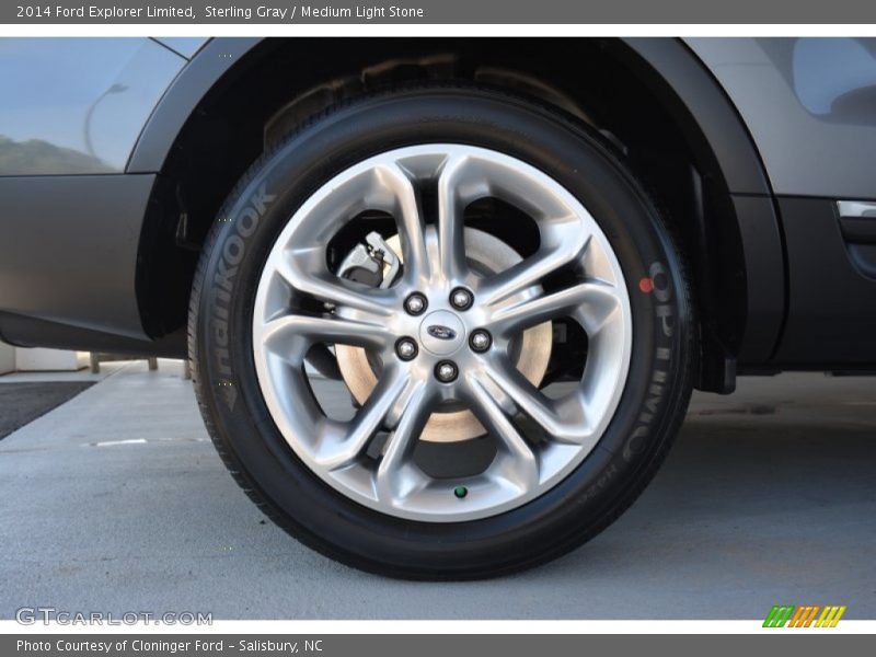 Sterling Gray / Medium Light Stone 2014 Ford Explorer Limited