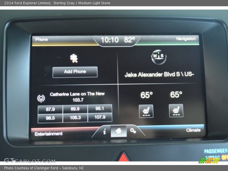 Sterling Gray / Medium Light Stone 2014 Ford Explorer Limited