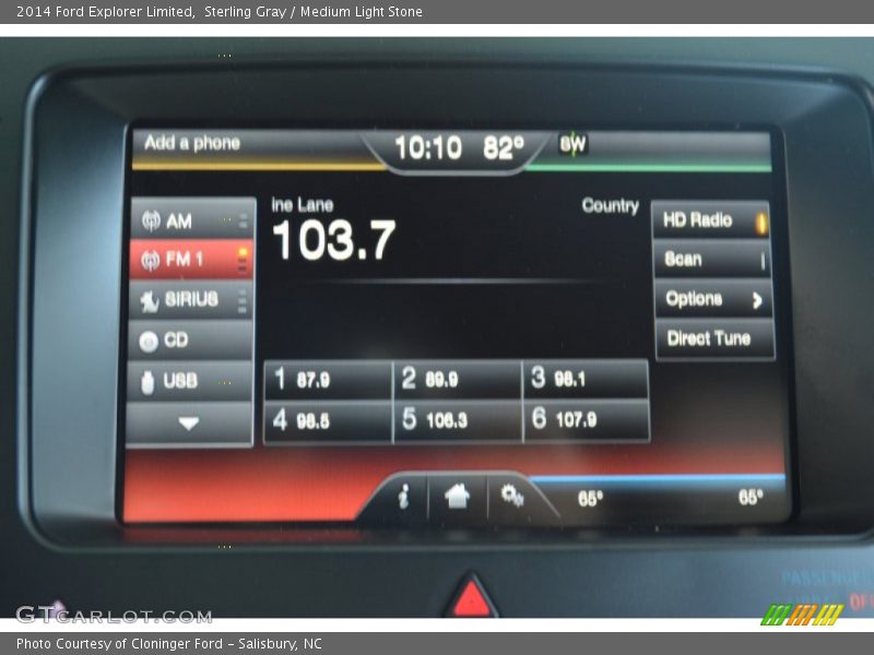 Sterling Gray / Medium Light Stone 2014 Ford Explorer Limited
