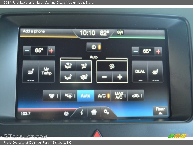 Sterling Gray / Medium Light Stone 2014 Ford Explorer Limited