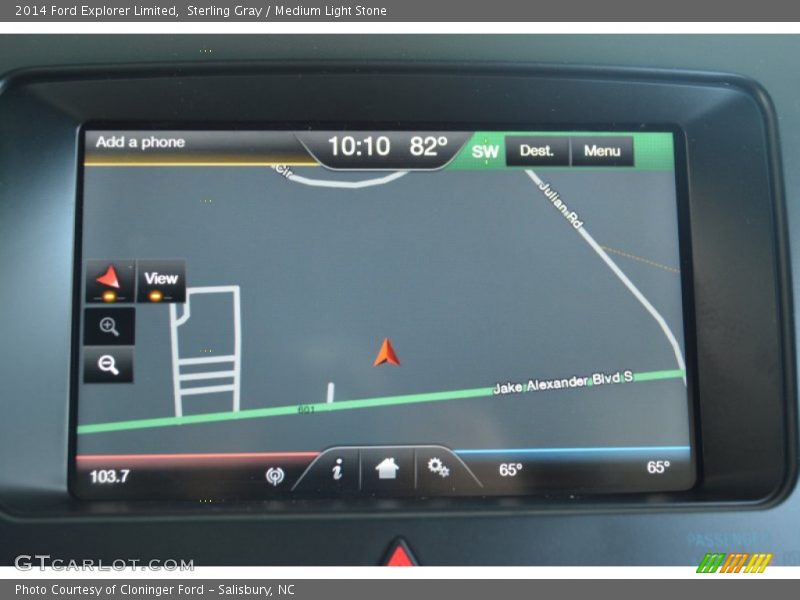 Sterling Gray / Medium Light Stone 2014 Ford Explorer Limited