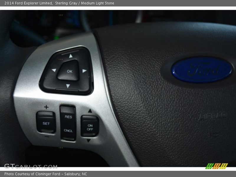 Sterling Gray / Medium Light Stone 2014 Ford Explorer Limited