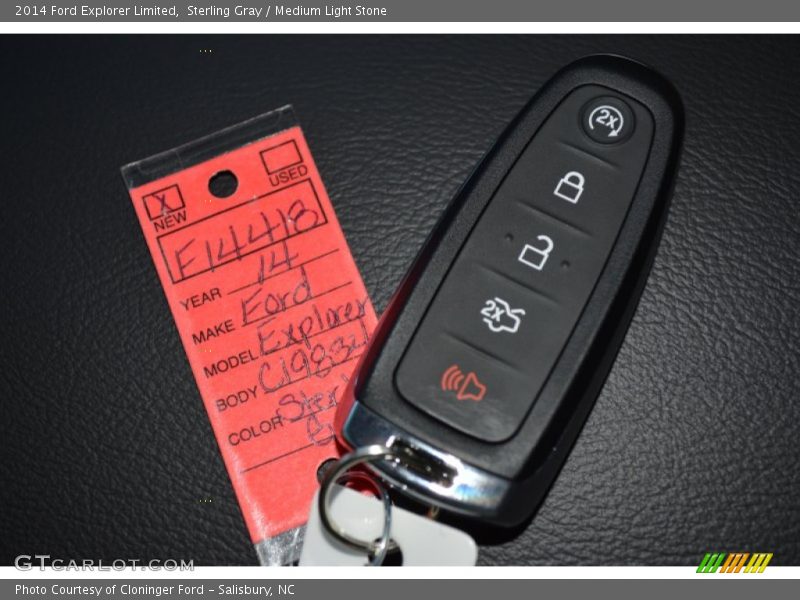 Sterling Gray / Medium Light Stone 2014 Ford Explorer Limited