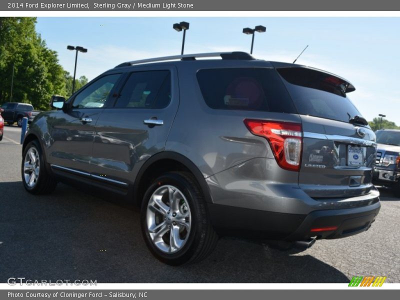 Sterling Gray / Medium Light Stone 2014 Ford Explorer Limited