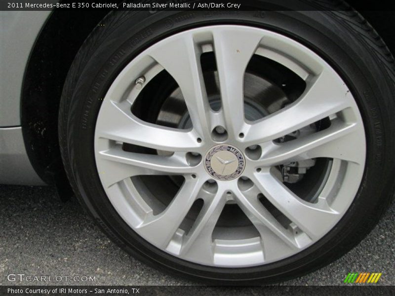 Palladium Silver Metallic / Ash/Dark Grey 2011 Mercedes-Benz E 350 Cabriolet