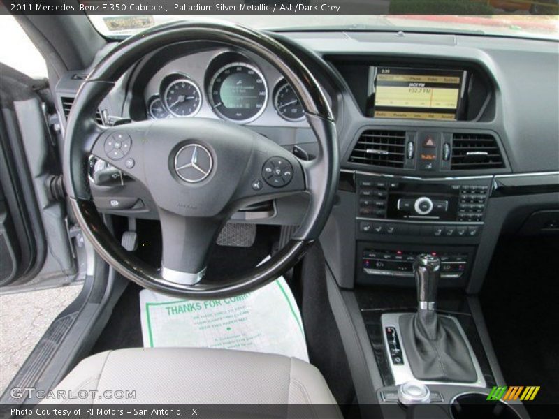 Palladium Silver Metallic / Ash/Dark Grey 2011 Mercedes-Benz E 350 Cabriolet