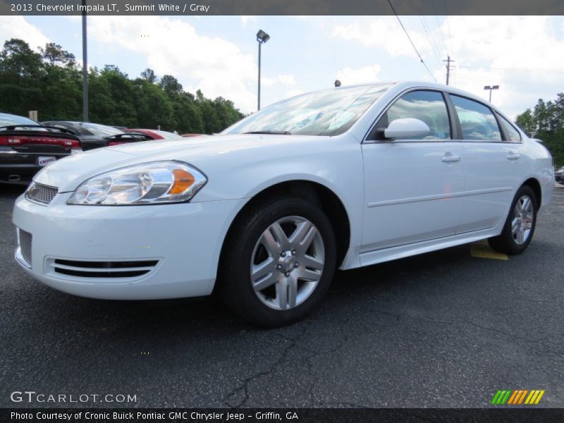 Summit White / Gray 2013 Chevrolet Impala LT