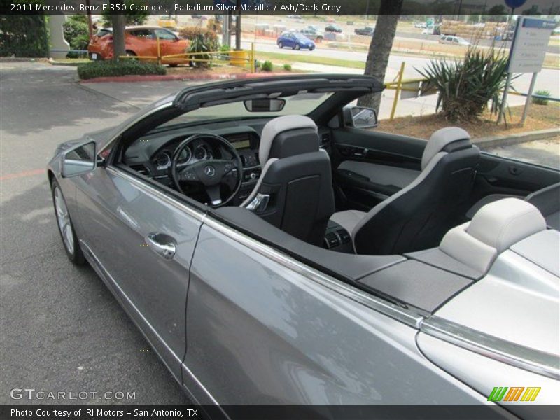 Palladium Silver Metallic / Ash/Dark Grey 2011 Mercedes-Benz E 350 Cabriolet