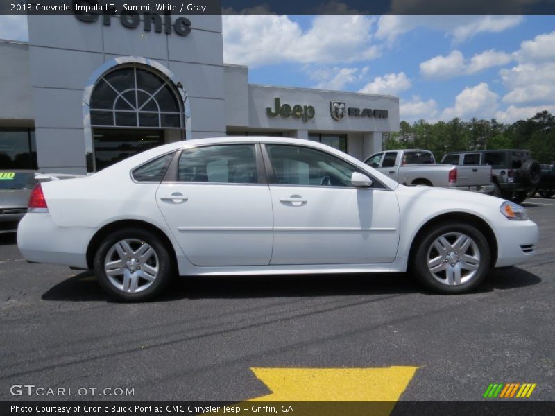 Summit White / Gray 2013 Chevrolet Impala LT