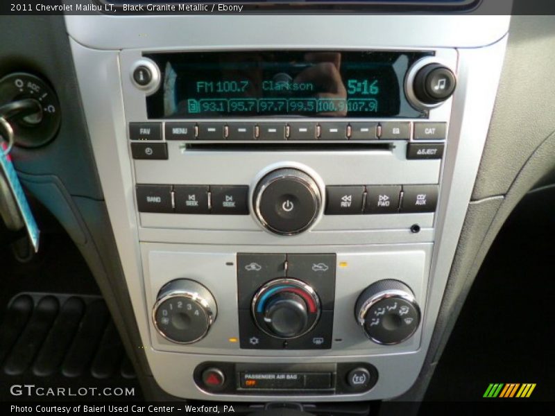 Black Granite Metallic / Ebony 2011 Chevrolet Malibu LT