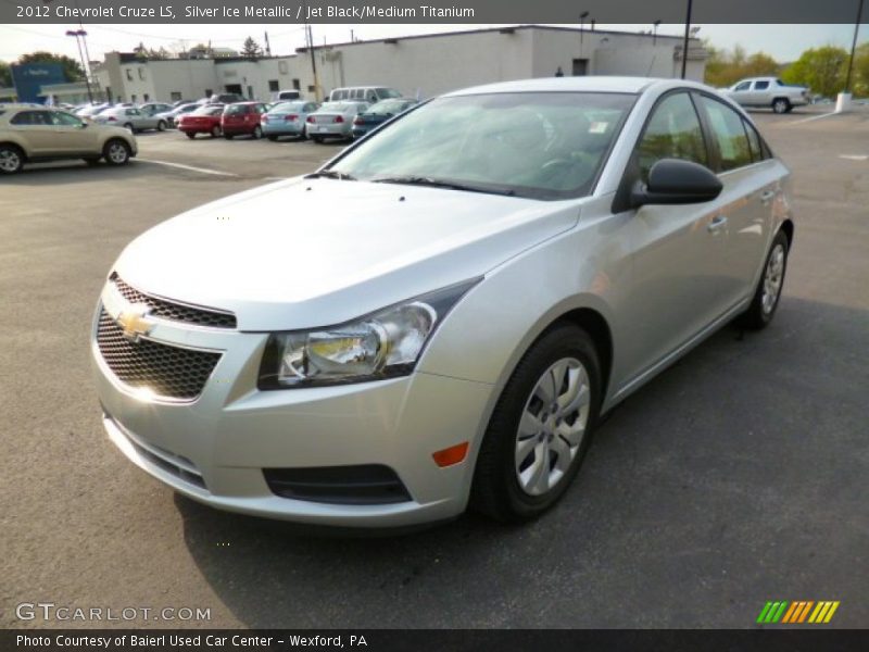 Silver Ice Metallic / Jet Black/Medium Titanium 2012 Chevrolet Cruze LS