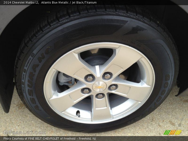Atlantis Blue Metallic / Jet Black/Titanium 2014 Chevrolet Malibu LS