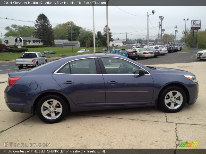 Atlantis Blue Metallic / Jet Black/Titanium 2014 Chevrolet Malibu LS