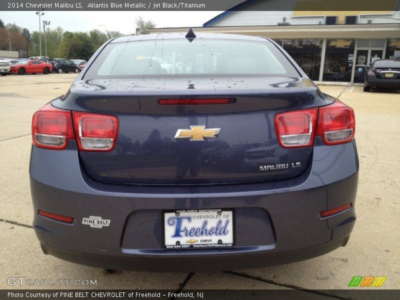 Atlantis Blue Metallic / Jet Black/Titanium 2014 Chevrolet Malibu LS