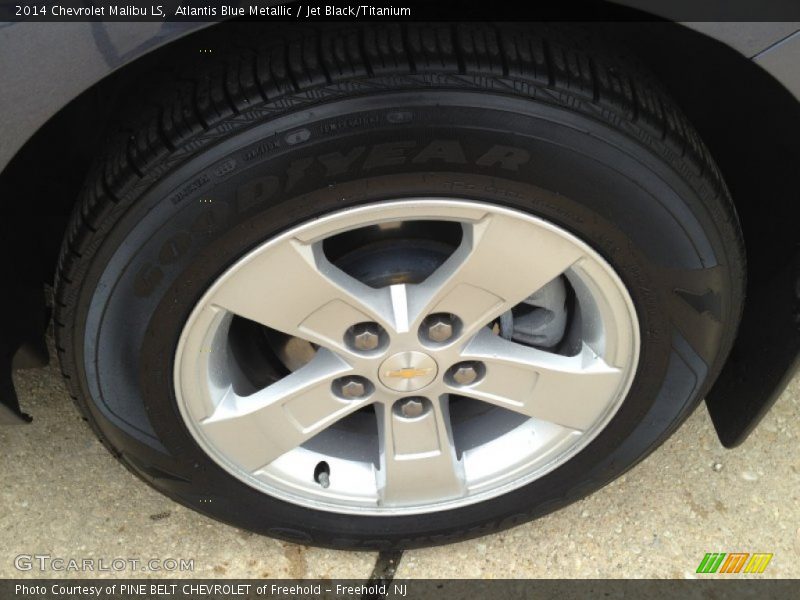 Atlantis Blue Metallic / Jet Black/Titanium 2014 Chevrolet Malibu LS