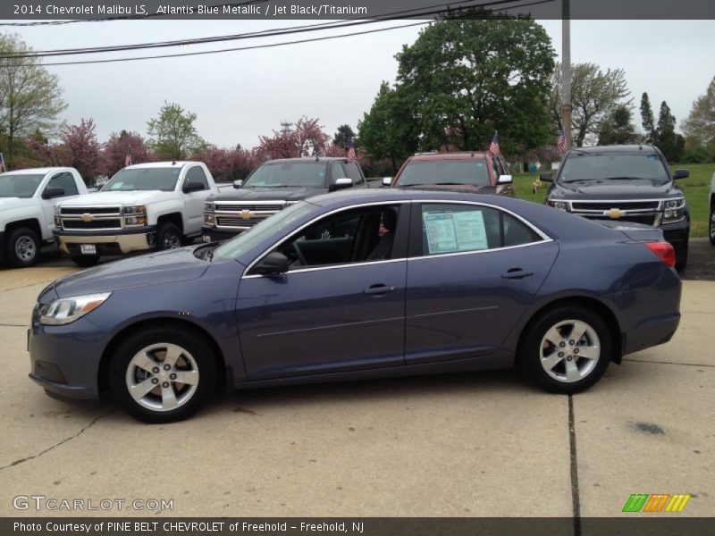 Atlantis Blue Metallic / Jet Black/Titanium 2014 Chevrolet Malibu LS