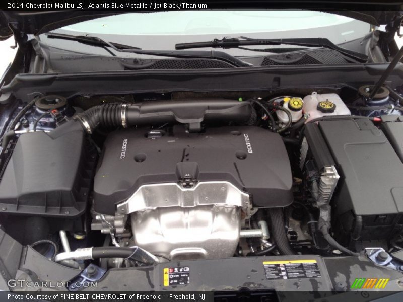 Atlantis Blue Metallic / Jet Black/Titanium 2014 Chevrolet Malibu LS