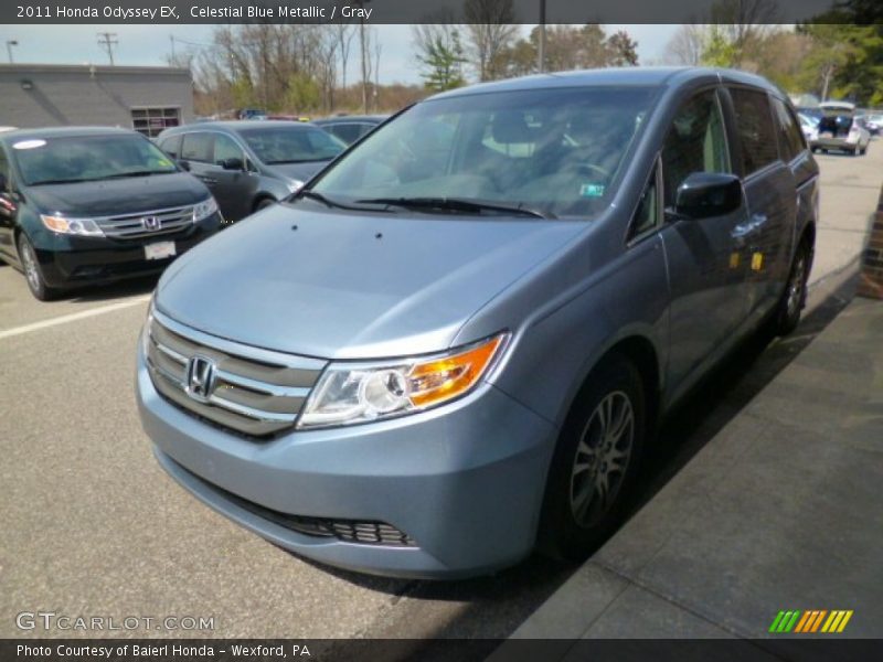 Celestial Blue Metallic / Gray 2011 Honda Odyssey EX