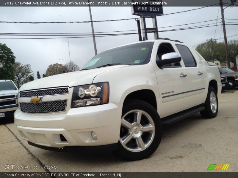 White Diamond Tricoat / Dark Cashmere/Light Cashmere 2012 Chevrolet Avalanche LTZ 4x4