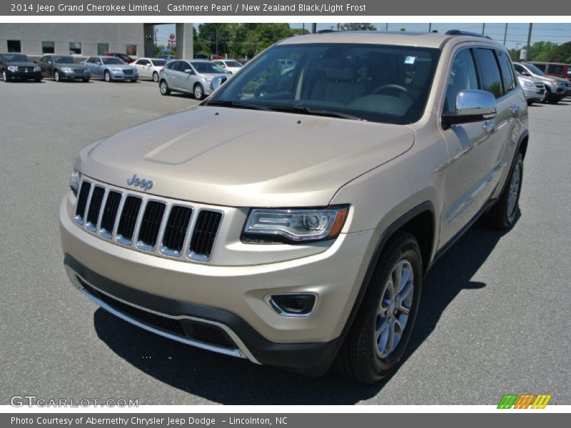 Cashmere Pearl / New Zealand Black/Light Frost 2014 Jeep Grand Cherokee Limited