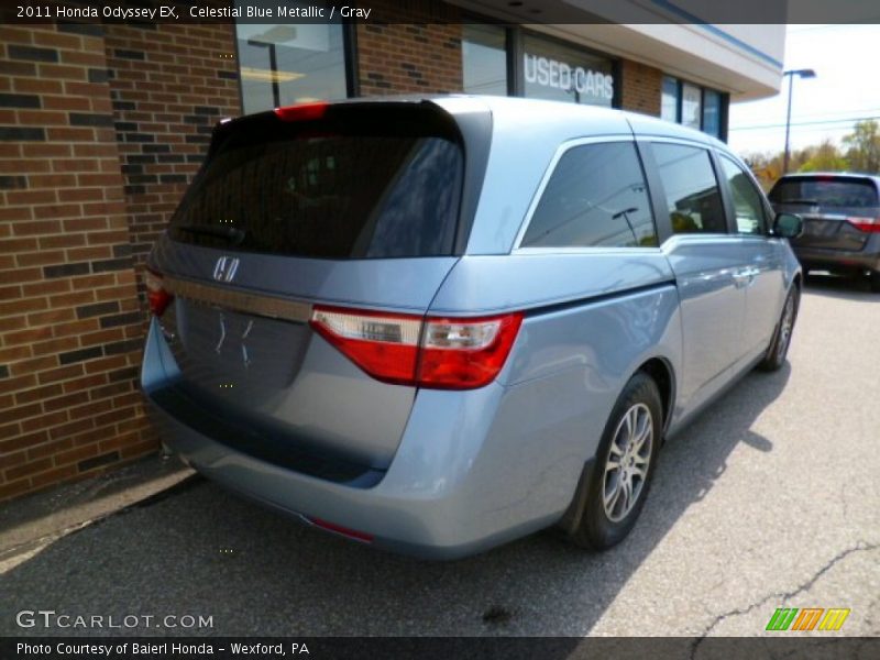 Celestial Blue Metallic / Gray 2011 Honda Odyssey EX