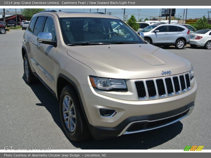 Cashmere Pearl / New Zealand Black/Light Frost 2014 Jeep Grand Cherokee Limited