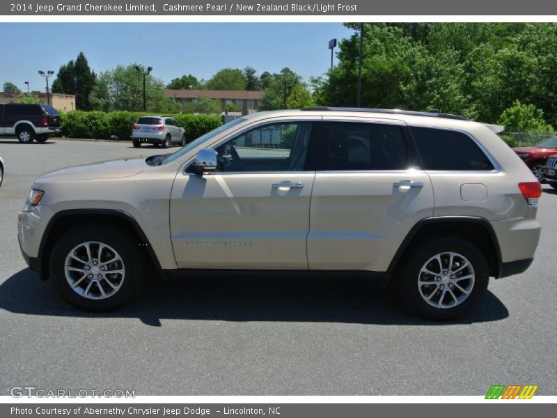 Cashmere Pearl / New Zealand Black/Light Frost 2014 Jeep Grand Cherokee Limited