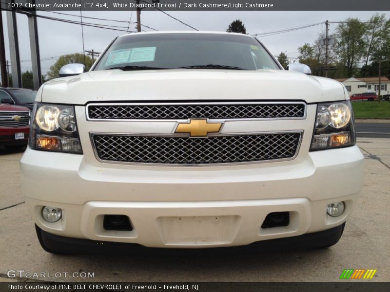 White Diamond Tricoat / Dark Cashmere/Light Cashmere 2012 Chevrolet Avalanche LTZ 4x4