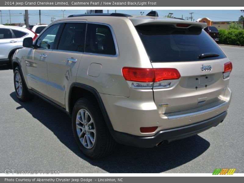 Cashmere Pearl / New Zealand Black/Light Frost 2014 Jeep Grand Cherokee Limited