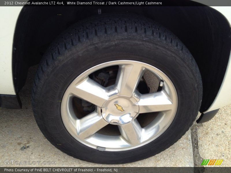White Diamond Tricoat / Dark Cashmere/Light Cashmere 2012 Chevrolet Avalanche LTZ 4x4