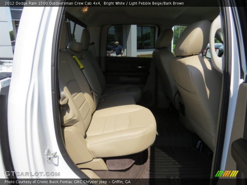 Bright White / Light Pebble Beige/Bark Brown 2012 Dodge Ram 1500 Outdoorsman Crew Cab 4x4