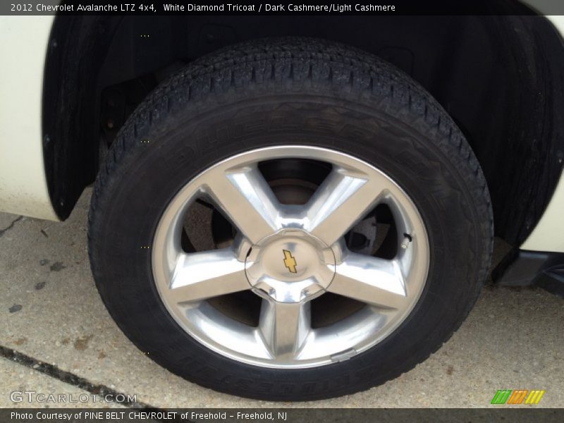 White Diamond Tricoat / Dark Cashmere/Light Cashmere 2012 Chevrolet Avalanche LTZ 4x4