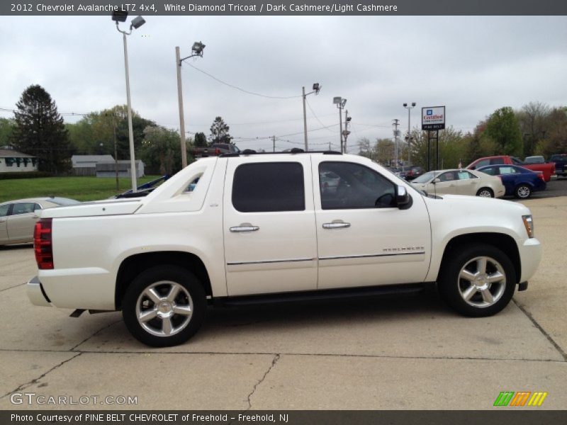 White Diamond Tricoat / Dark Cashmere/Light Cashmere 2012 Chevrolet Avalanche LTZ 4x4