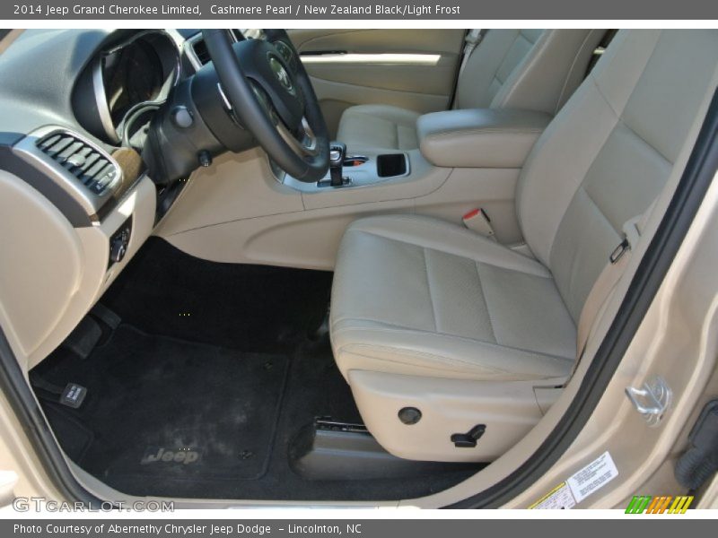 Cashmere Pearl / New Zealand Black/Light Frost 2014 Jeep Grand Cherokee Limited