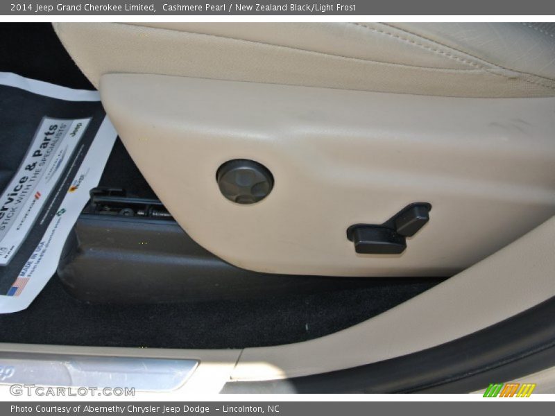 Cashmere Pearl / New Zealand Black/Light Frost 2014 Jeep Grand Cherokee Limited