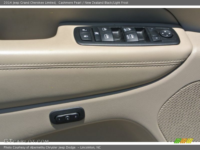 Cashmere Pearl / New Zealand Black/Light Frost 2014 Jeep Grand Cherokee Limited