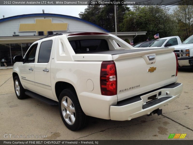 White Diamond Tricoat / Dark Cashmere/Light Cashmere 2012 Chevrolet Avalanche LTZ 4x4