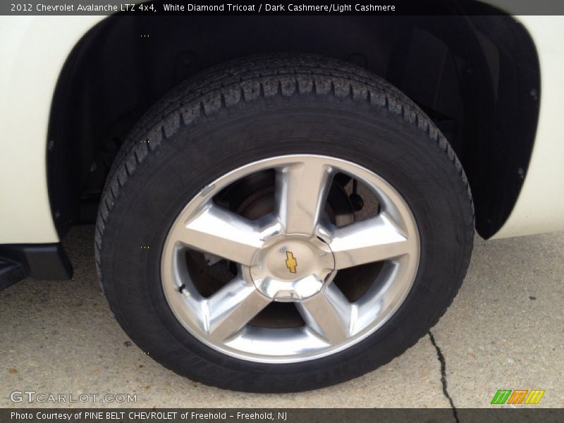 White Diamond Tricoat / Dark Cashmere/Light Cashmere 2012 Chevrolet Avalanche LTZ 4x4
